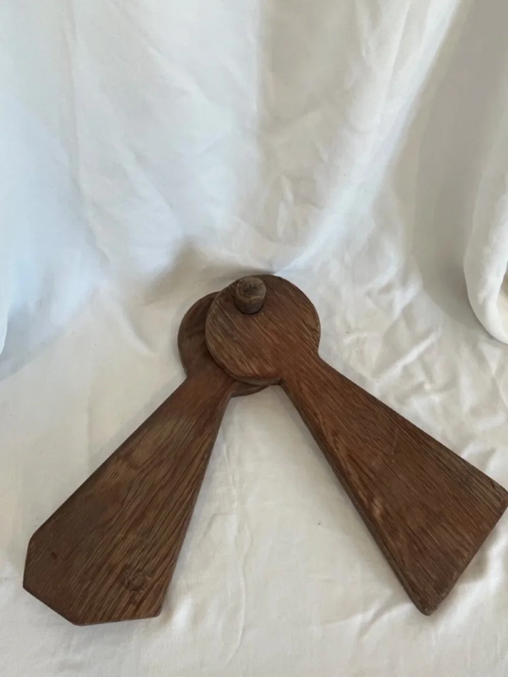 Vintage Wooden blade Rustic Hand Carved Folk Art Wood Decor 11